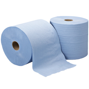 Blue 2 Ply 1000 Sheet Roll